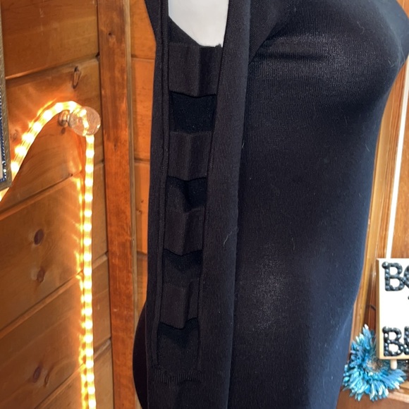 🆕Derek Heart SEXY black dress cold shoulder/arms - Picture 6 of 15